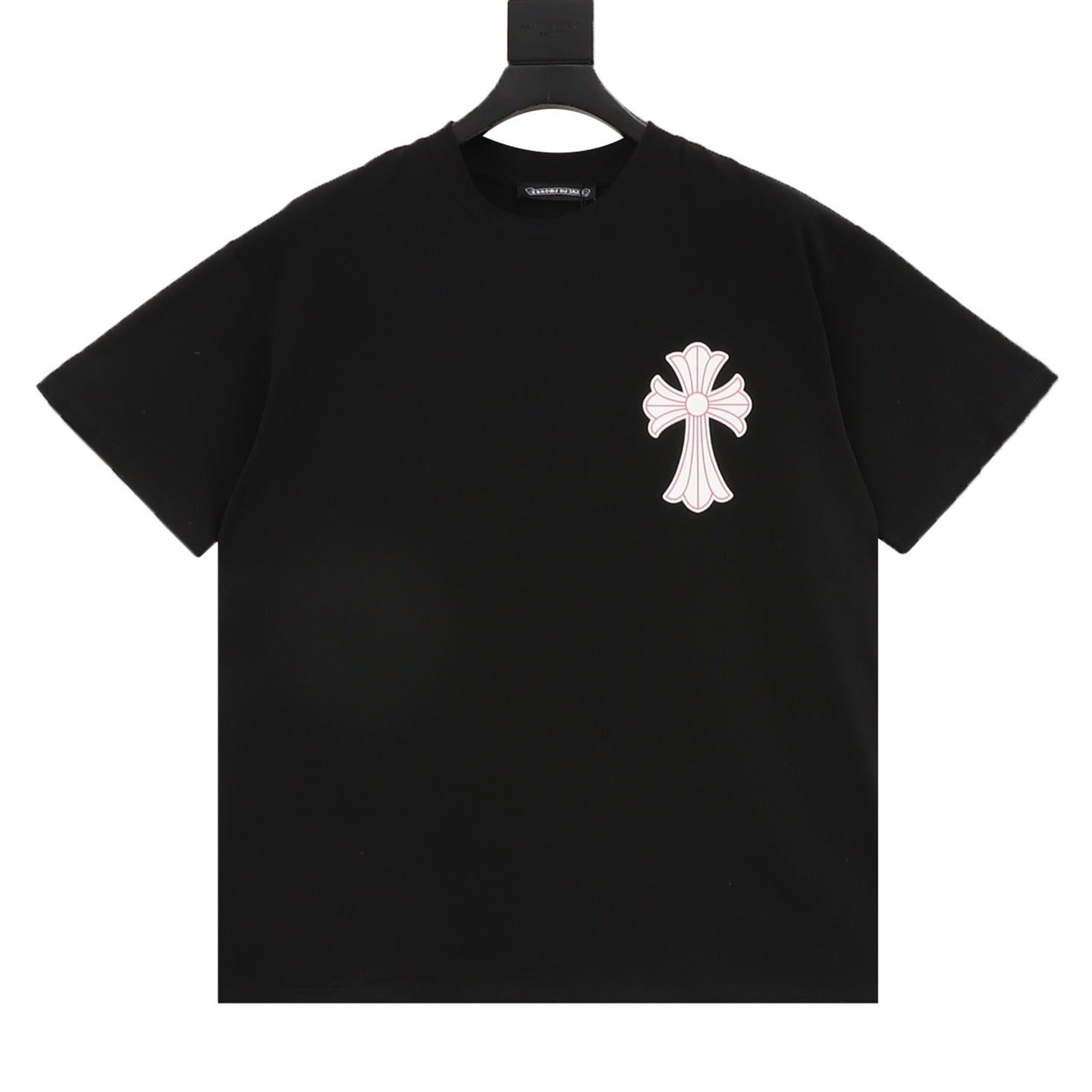 Chrome Hearts Black and Red Cross T-shirt