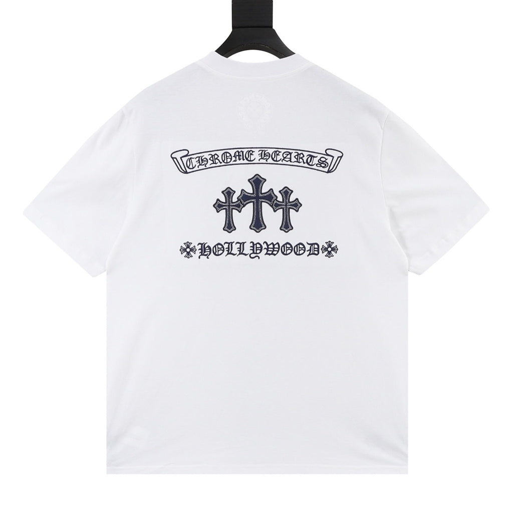 Chrome Hearts Sanskrit Cross Print T-Shirt
