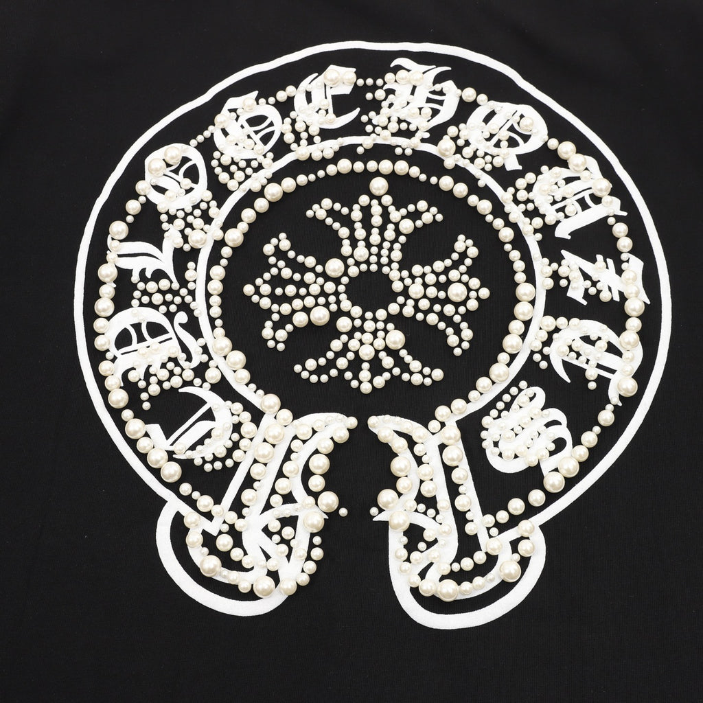 Chrome Hearts Pearl and Horse Shoe T-Shirt