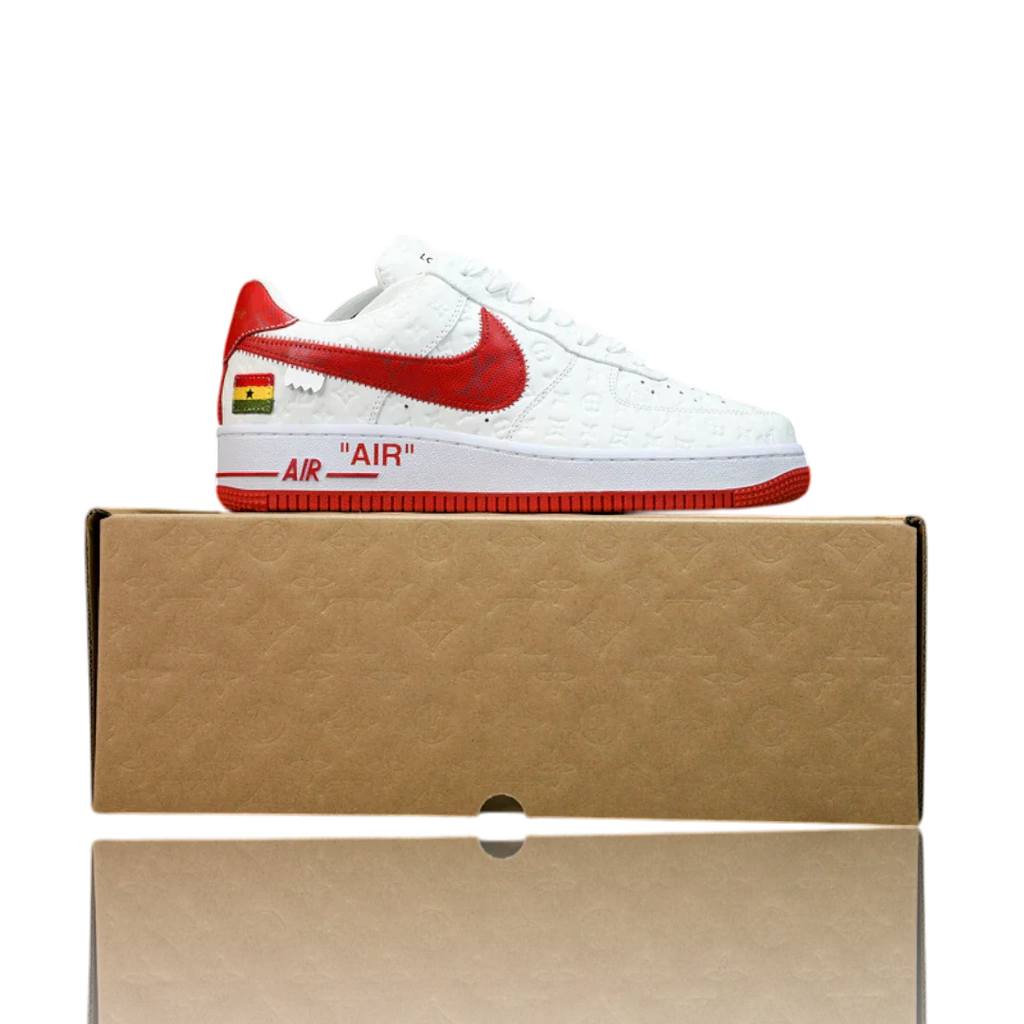 Louis Vuittоп x AF1 By Virgil Abloh 'White Red'