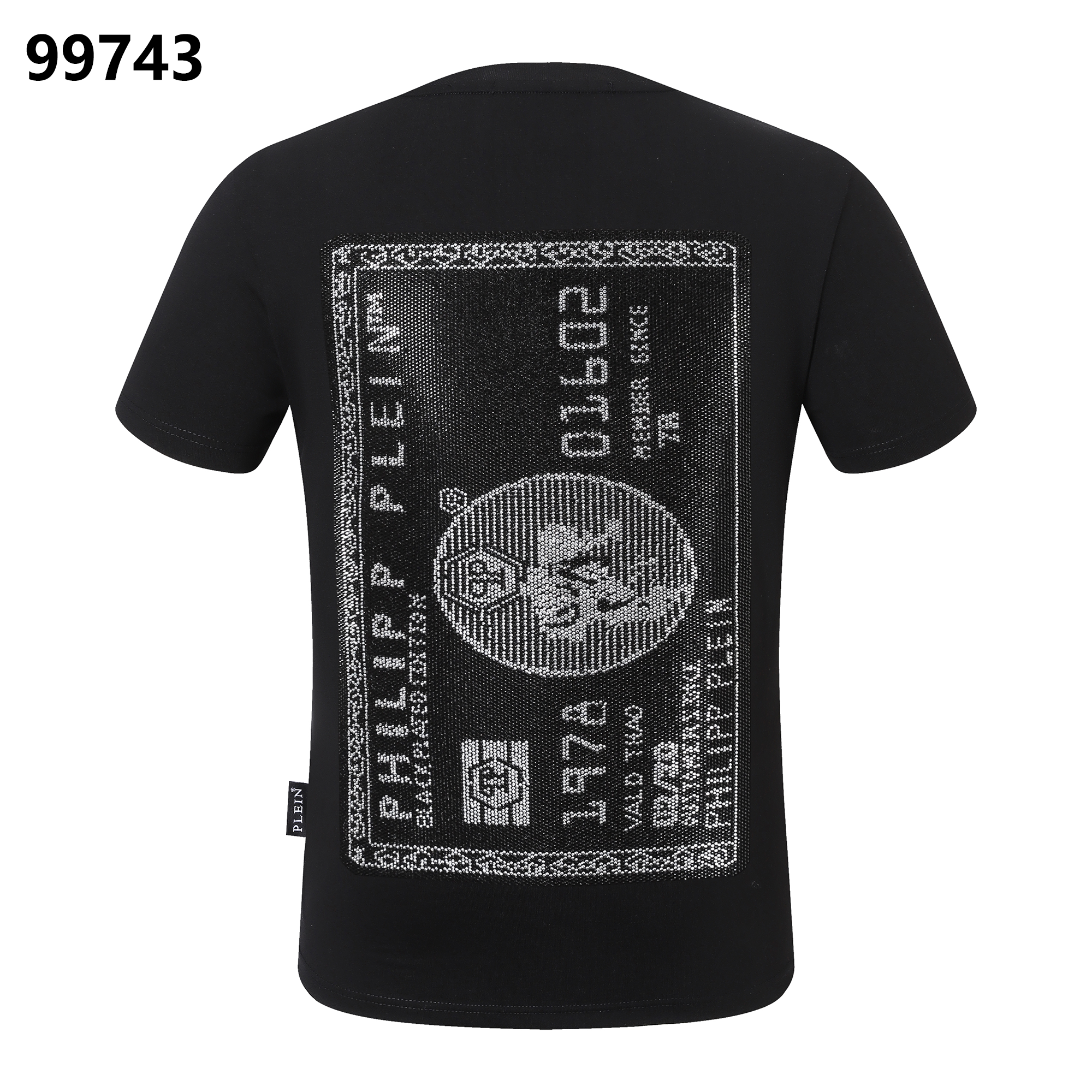 PHILIPP PLEIN “1978” Skull Diamond-Embellished Crew Neck T-Shirt