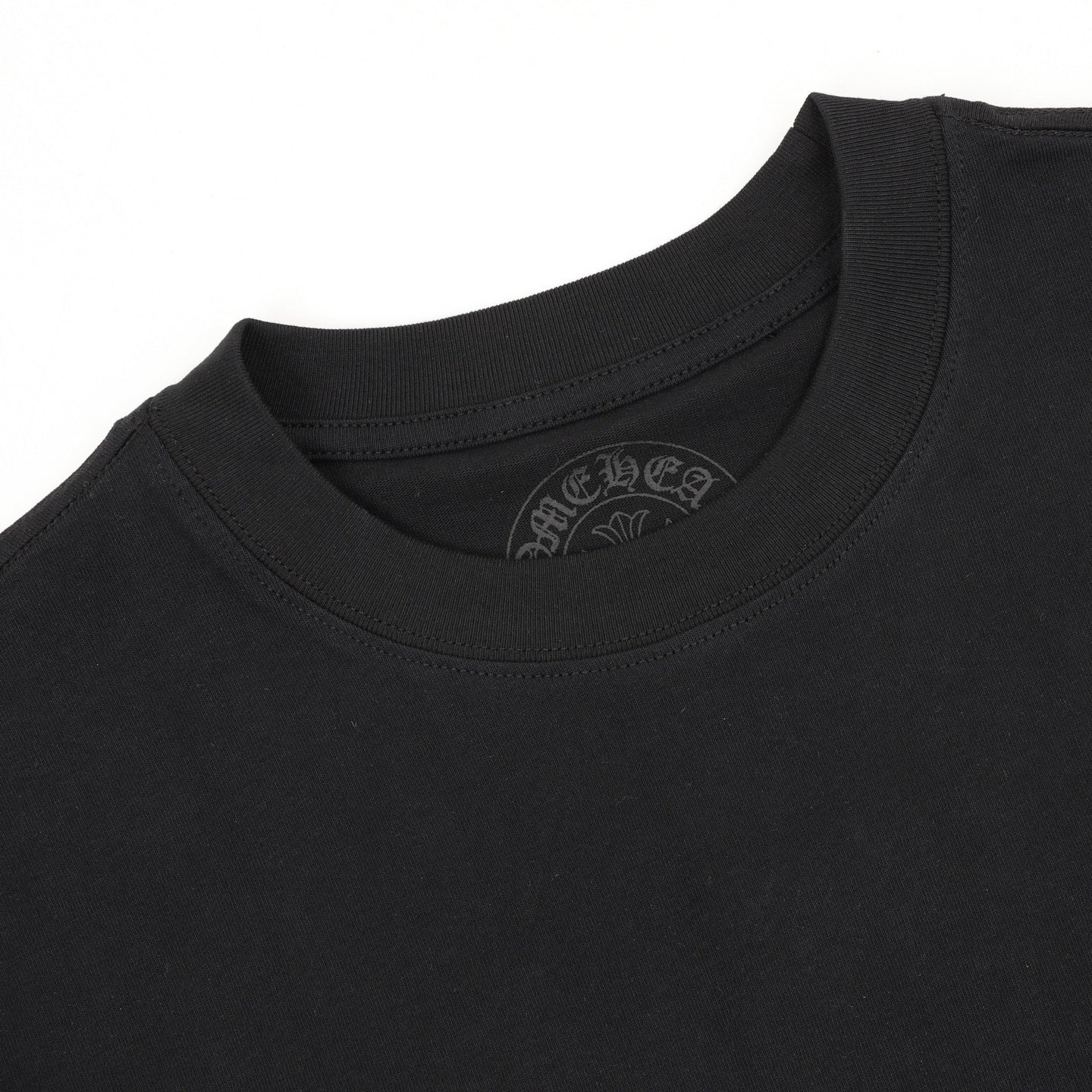 Camiseta de cuello redondo con cruz sánscrita Chrome Hearts