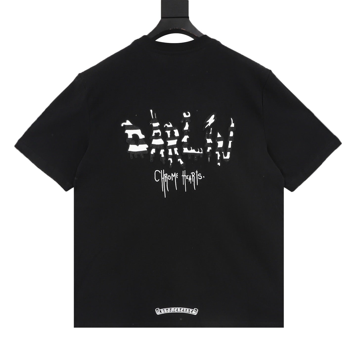 Chrome Hearts Front and Back Embroidered Crewneck T-Shirt