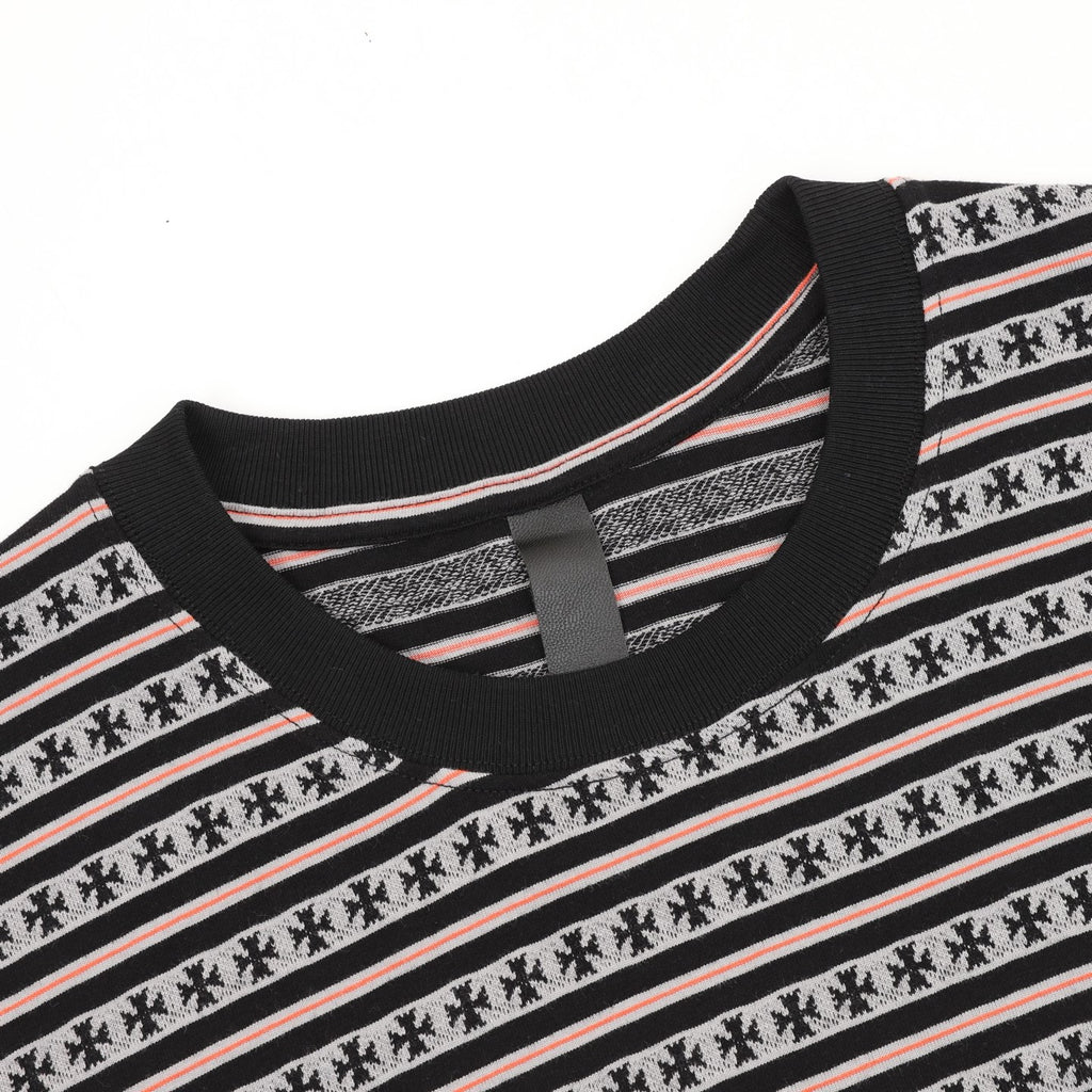 Chrome Hearts Cross-Striped T-Shirt
