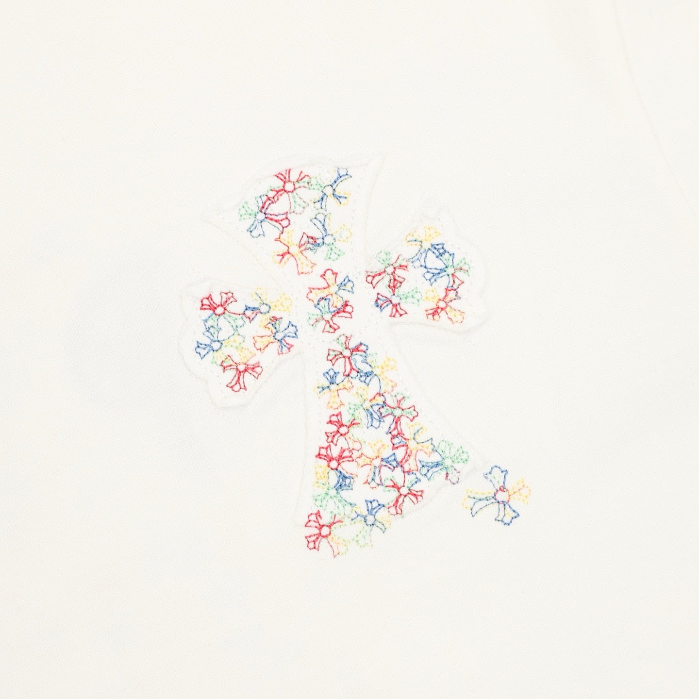 Chrome Hearts Colorful Cross-Stitch T-Shirt