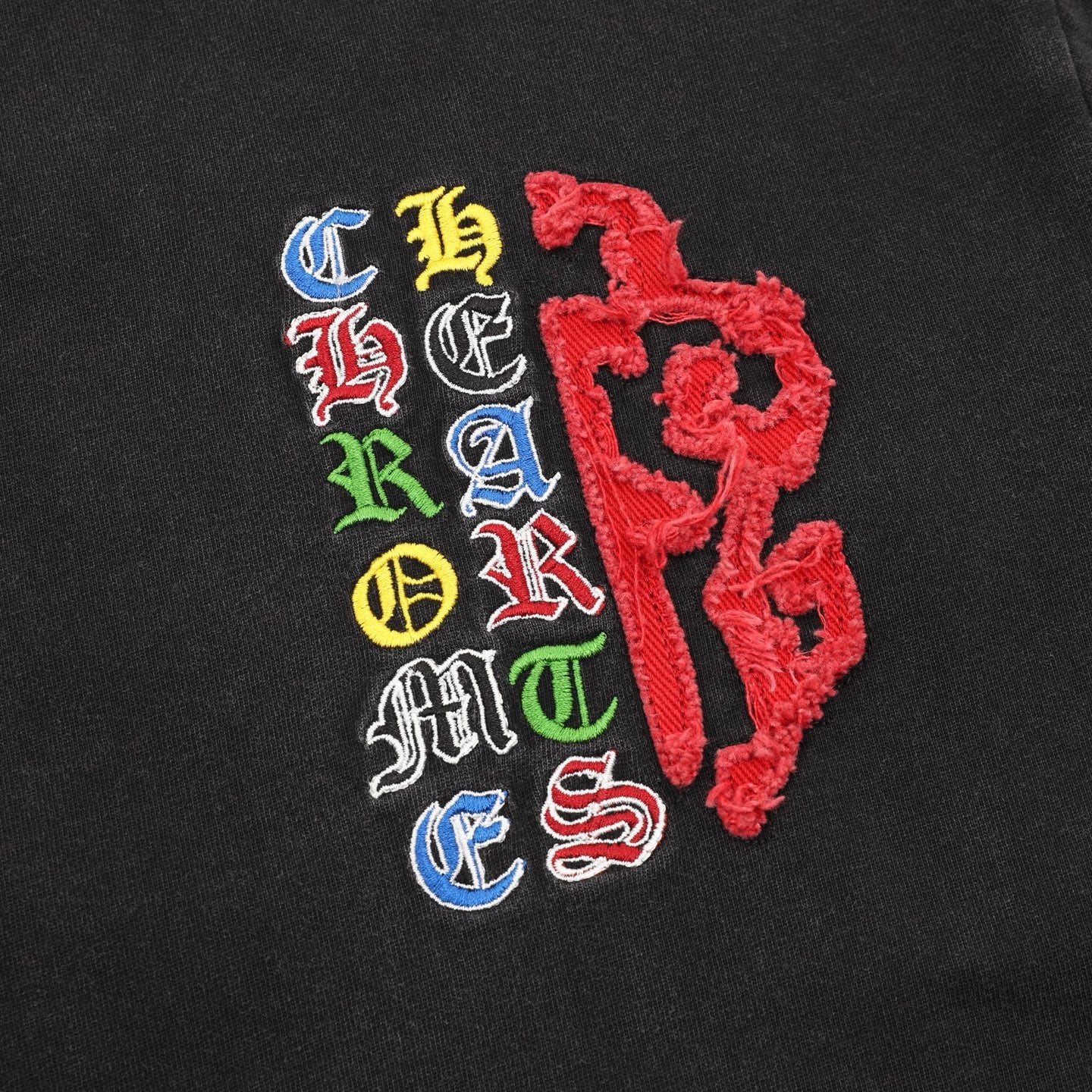 Chrome Hearts Appliqué Embroidered T-Shirt
