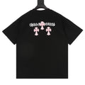 Chrome Hearts Black and Red Cross T-shirt