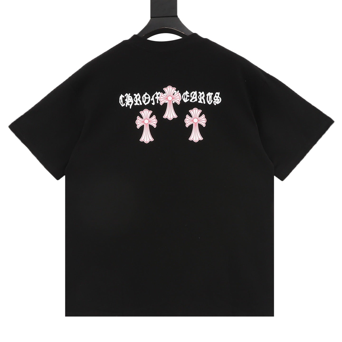 Chrome Hearts Black and Red Cross T-shirt
