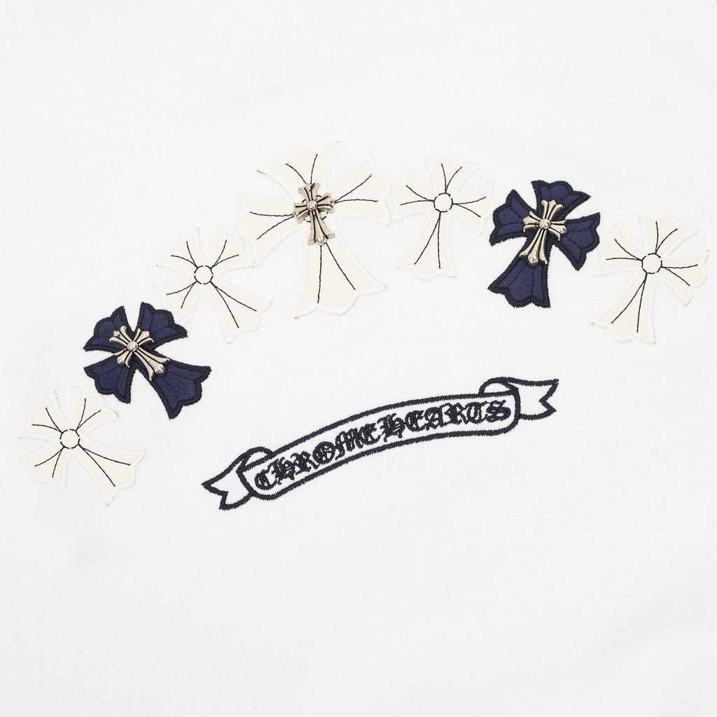Chrome Hearts Sanskrit Cross Round-Neck T-Shirt