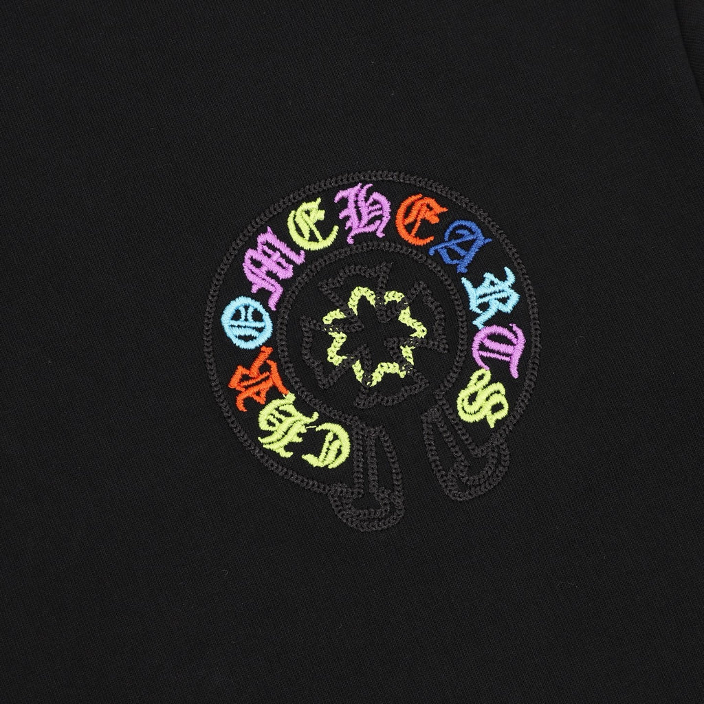Chrome Hearts Colorful Horseshoe Appliqué T-Shirt