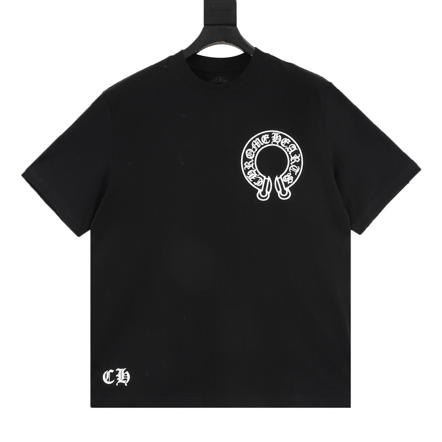 Camiseta de cuello redondo con cruz sánscrita Chrome Hearts