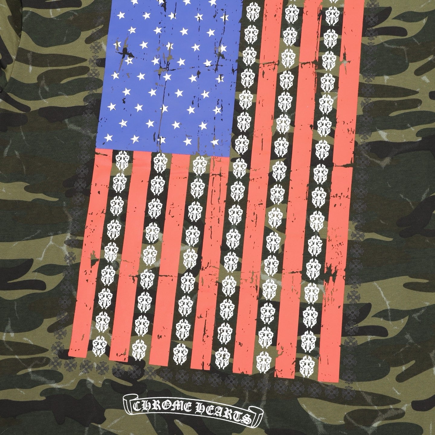 Chrome Hearts Camouflage-Printed T-Shirt