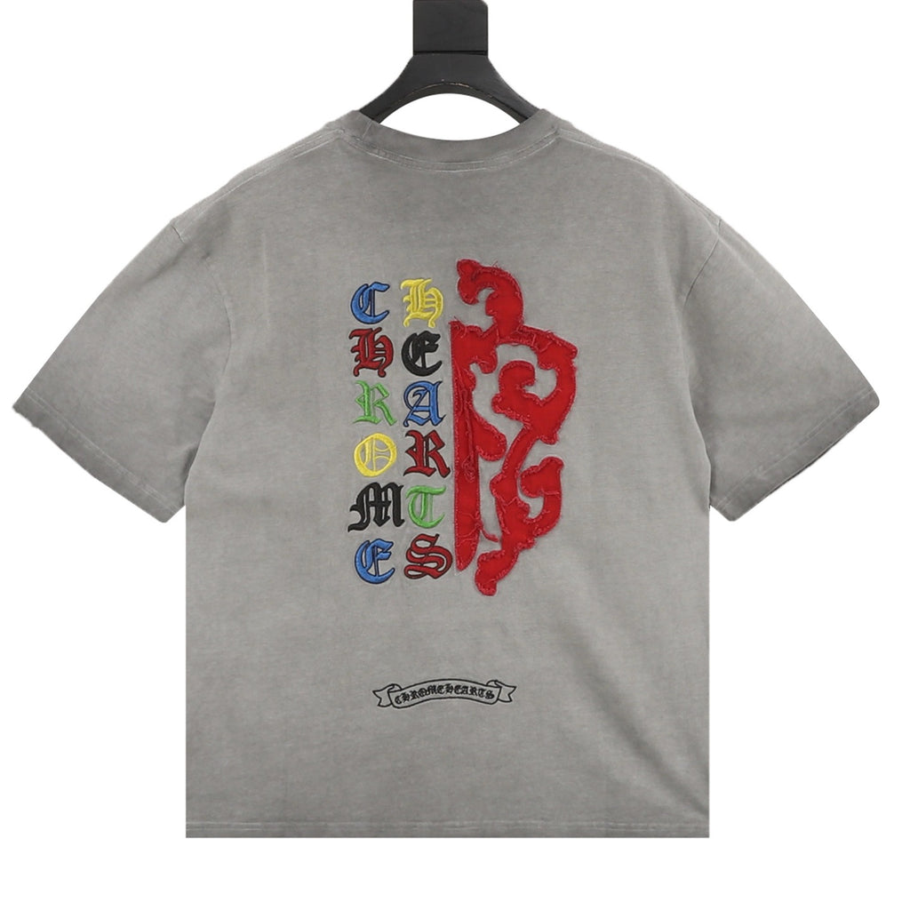 Chrome Hearts Appliqué Embroidered T-Shirt