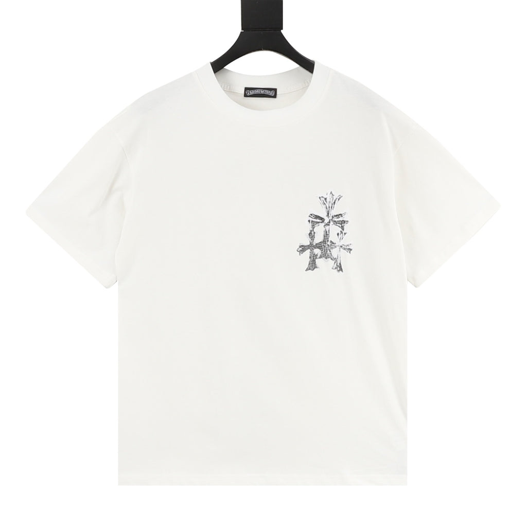 Camiseta con estampado de cruz de Chrome Hearts