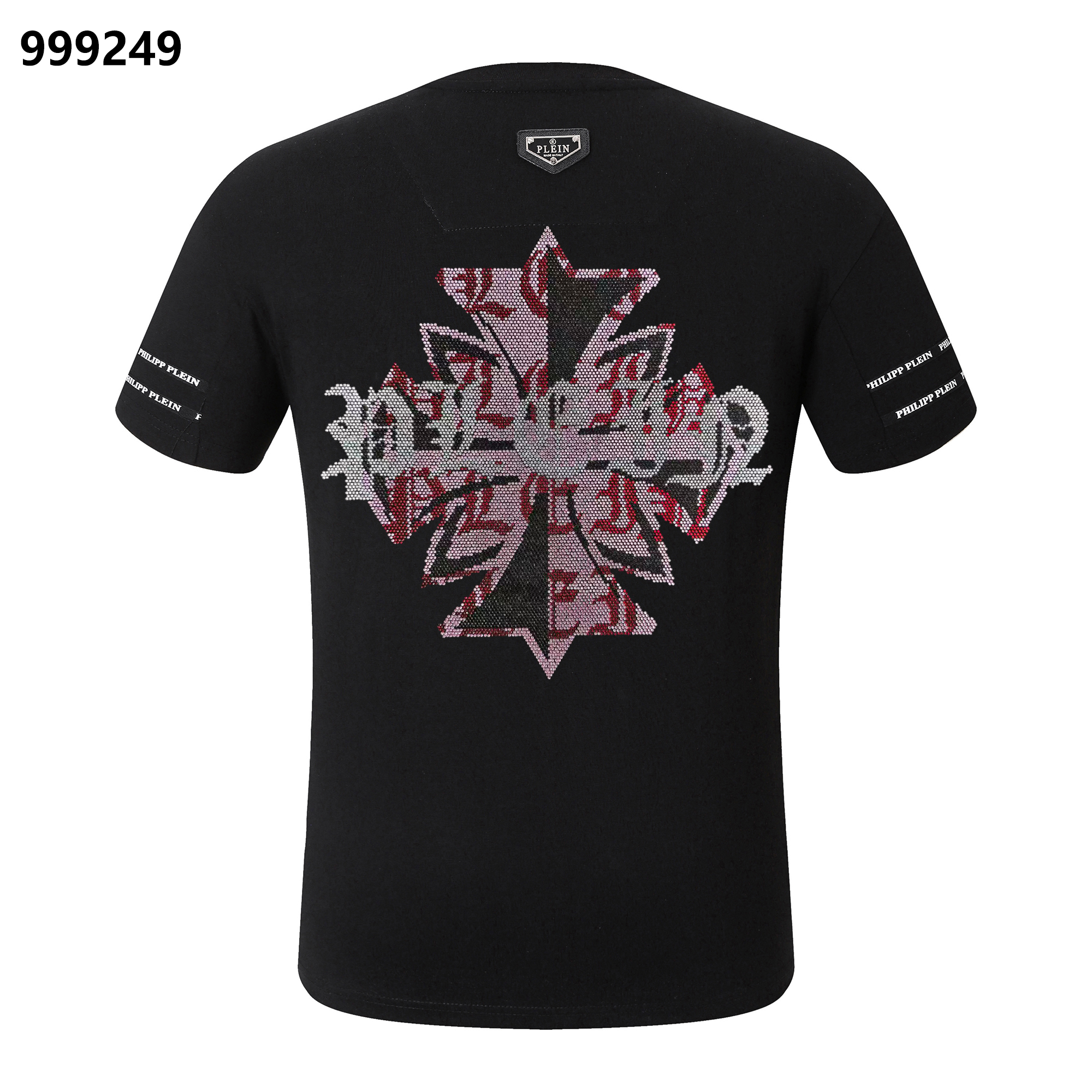 PHILIPP PLEIN Sanskrit Maple Leaf Crew Neck T-Shirt