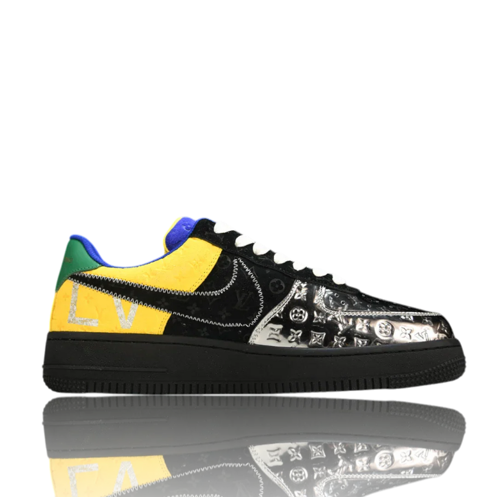 Louis Vuittоп x AF1 By Virgil Abloh ‘Black Metallic Silver’