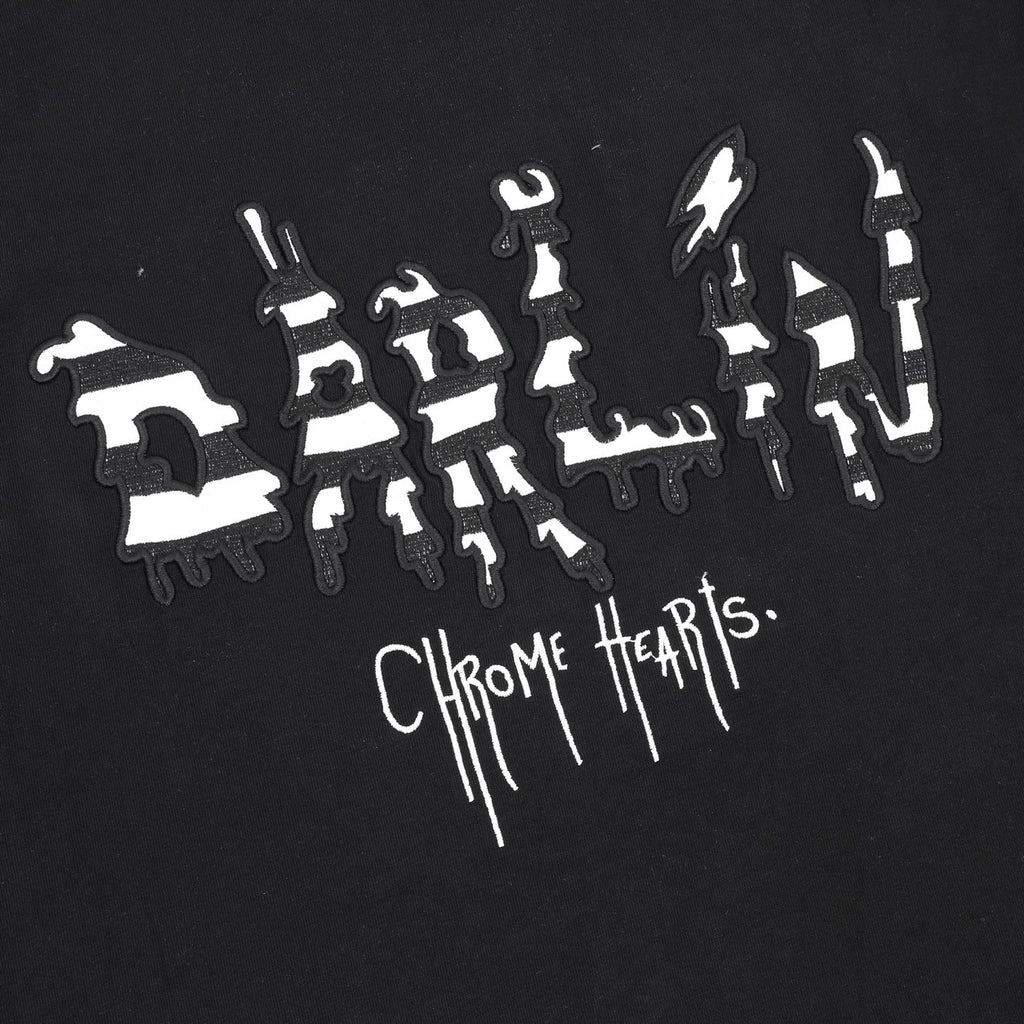 Chrome Hearts Front and Back Embroidered Crewneck T-Shirt