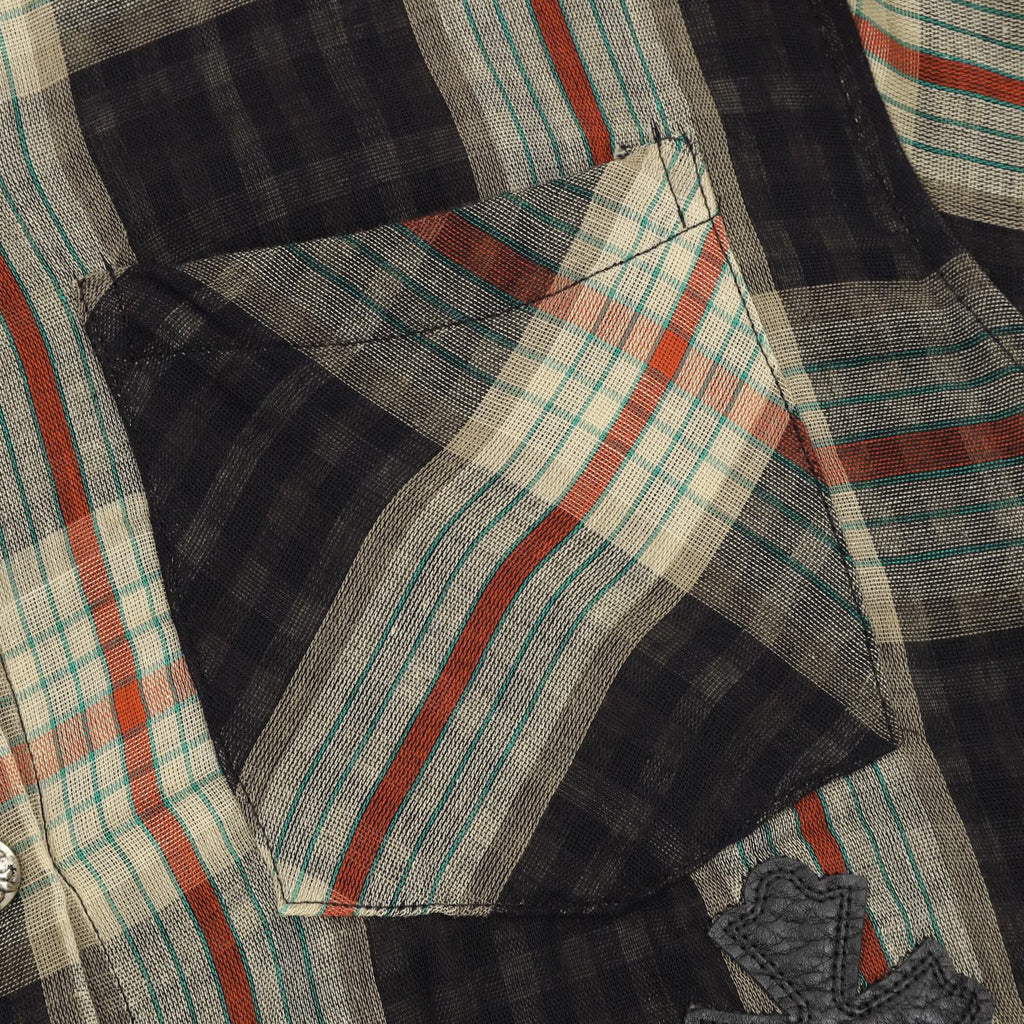 Chrome Hearts Checkered Long-Sleeve Shirt