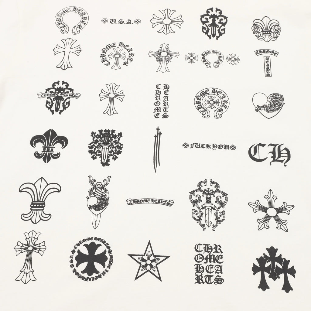 Chrome Hearts Multi-color printed T-shirt