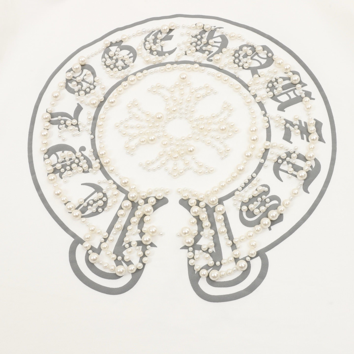 Chrome Hearts Pearl and Horse Shoe T-Shirt