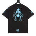 Chrome Hearts Blue Cross Print T-Shirt