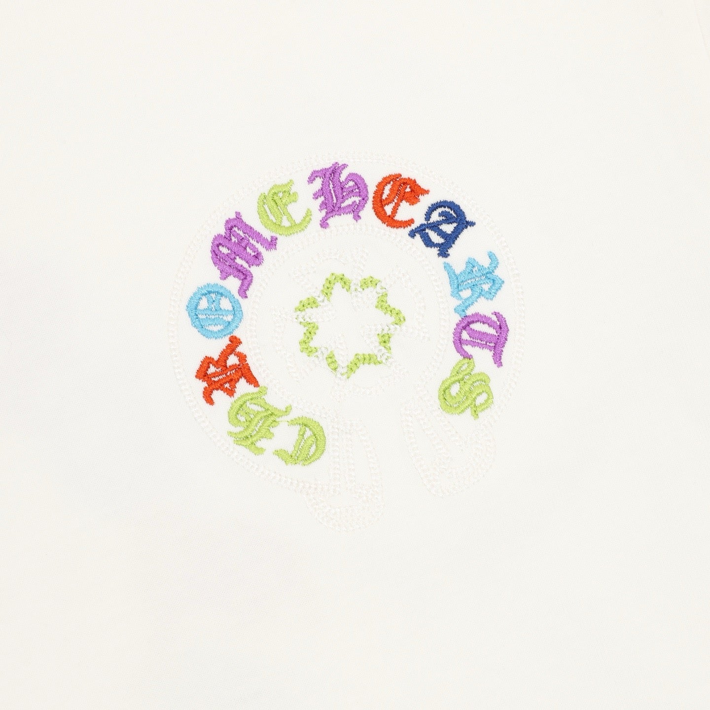 Chrome Hearts Colorful Horseshoe Appliqué T-Shirt