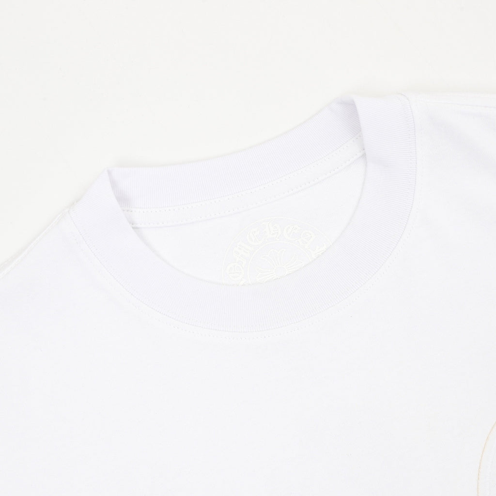 Chrome Hearts Front and Back Embroidered Crewneck T-Shirt