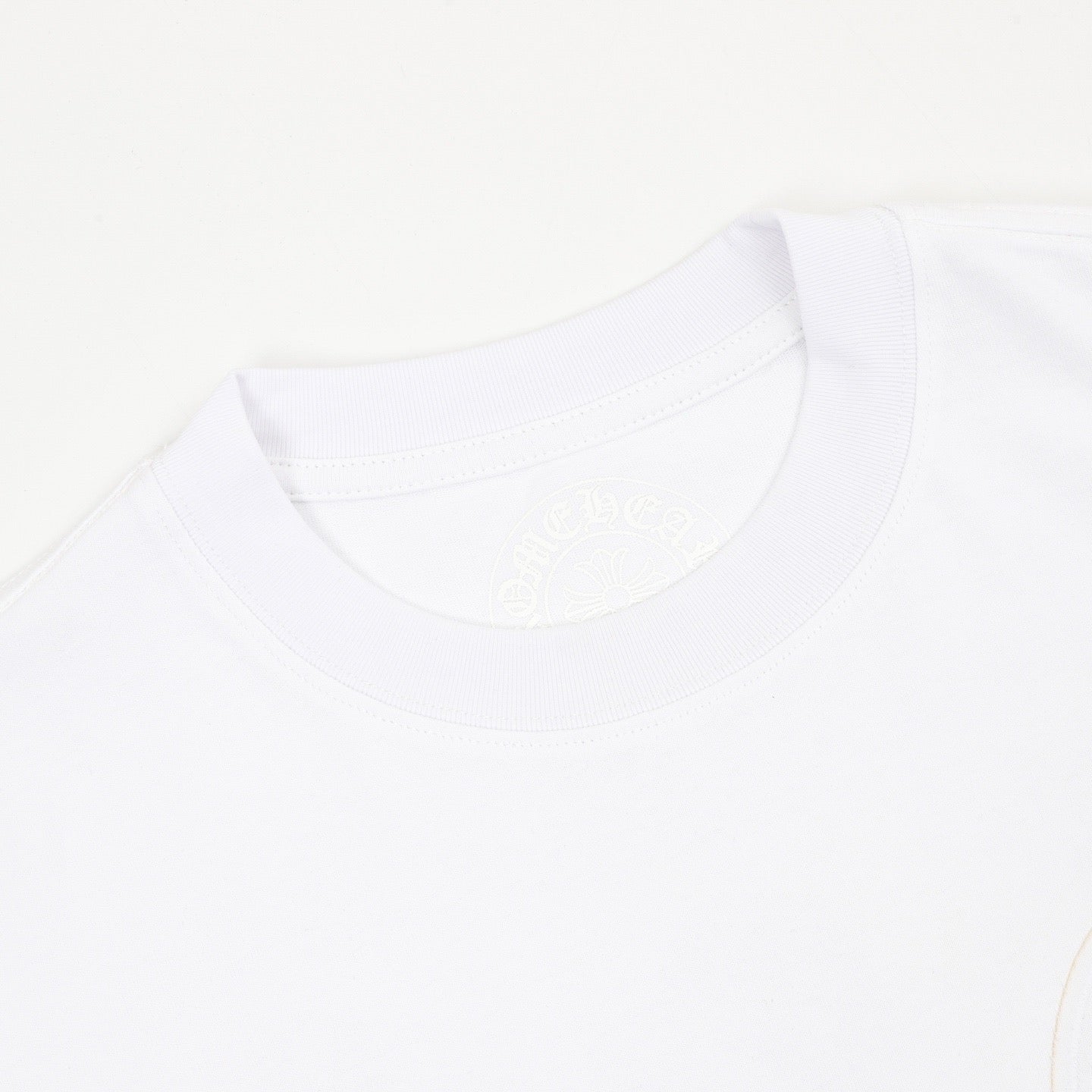 Chrome Hearts Front and Back Embroidered Crewneck T-Shirt