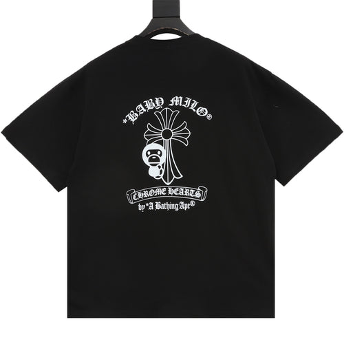 BAPE X Chrome Classic Letter Print T-Shirt