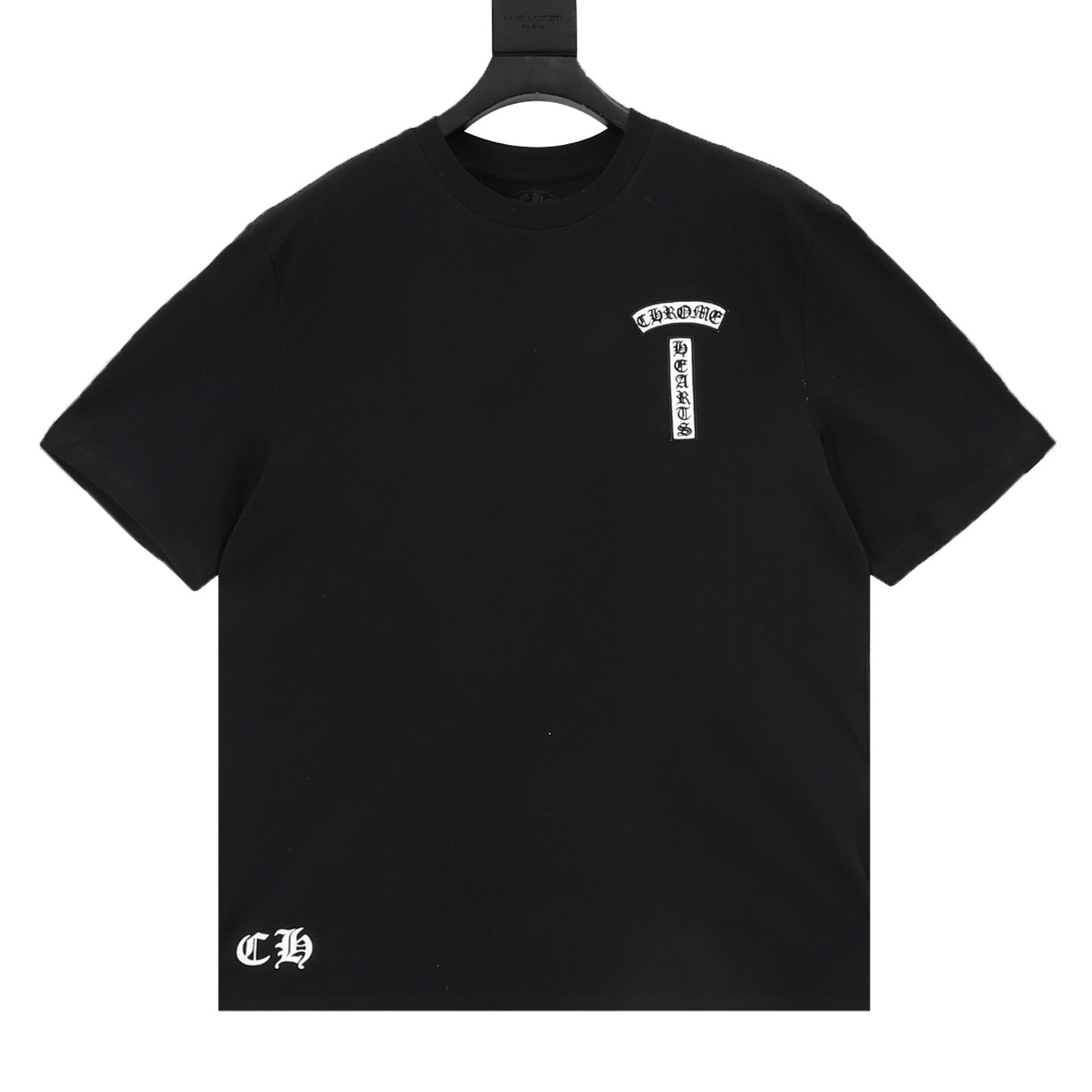 Chrome Hearts Front and Back Embroidered Crewneck T-Shirt