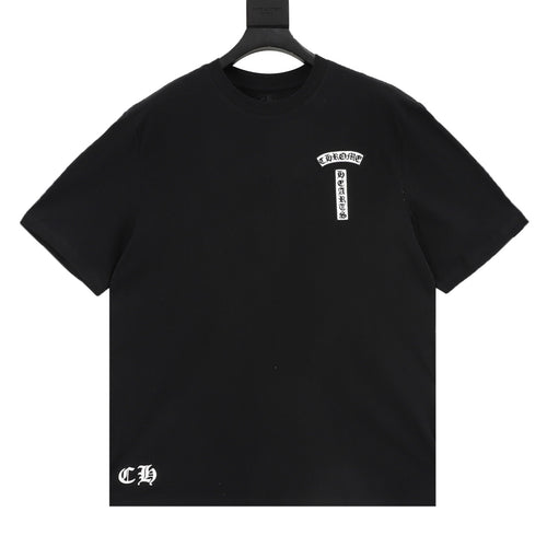 Chrome Hearts Front and Back Embroidered Crewneck T-Shirt