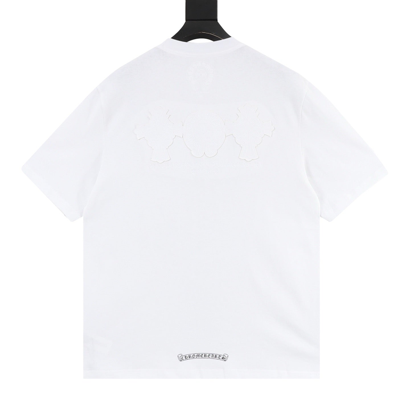 Chrome Hearts Front and Back Embroidered Crewneck T-Shirt