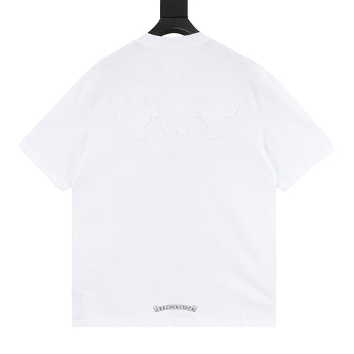 Chrome Hearts Front and Back Embroidered Crewneck T-Shirt