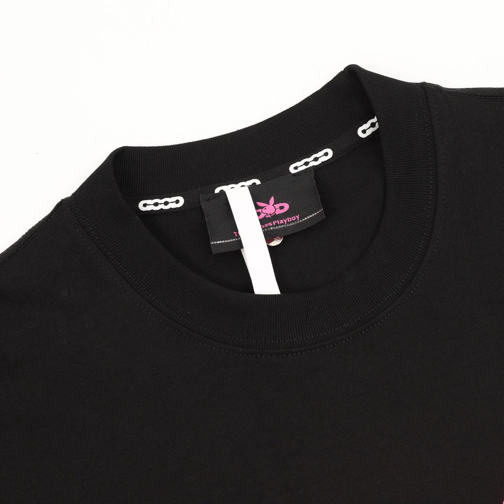 GOODBRAND 26SS Playboy Collaboration Foamed Print Short-Sleeve T-Shirt