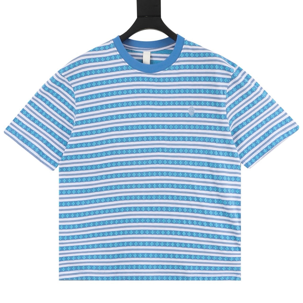 Chrome Hearts Cross-Striped T-Shirt