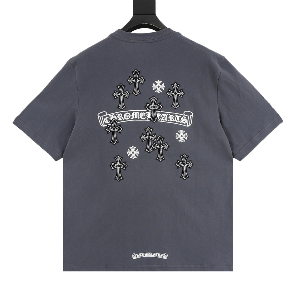 Chrome Hearts Sanskrit Cross Round-Neck T-Shirt