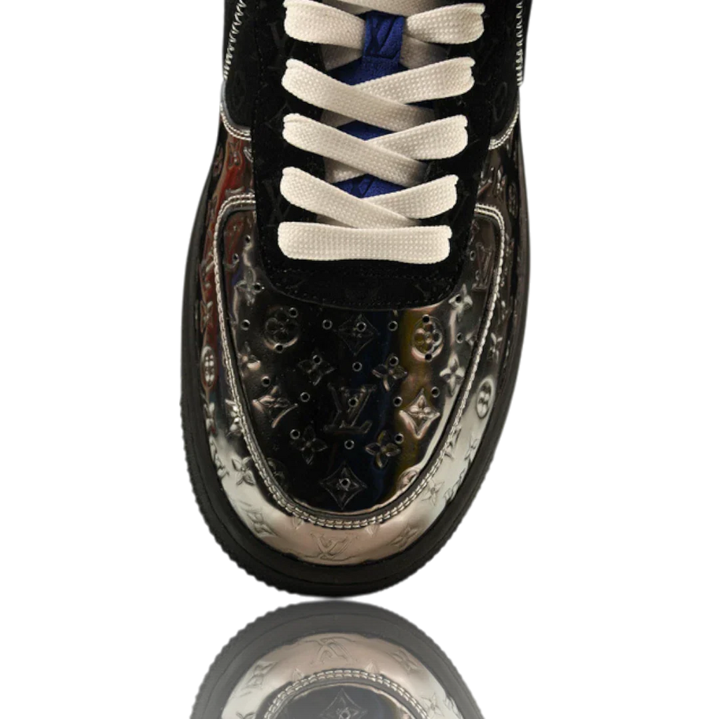 Louis Vuittоп x AF1 By Virgil Abloh ‘Black Metallic Silver’
