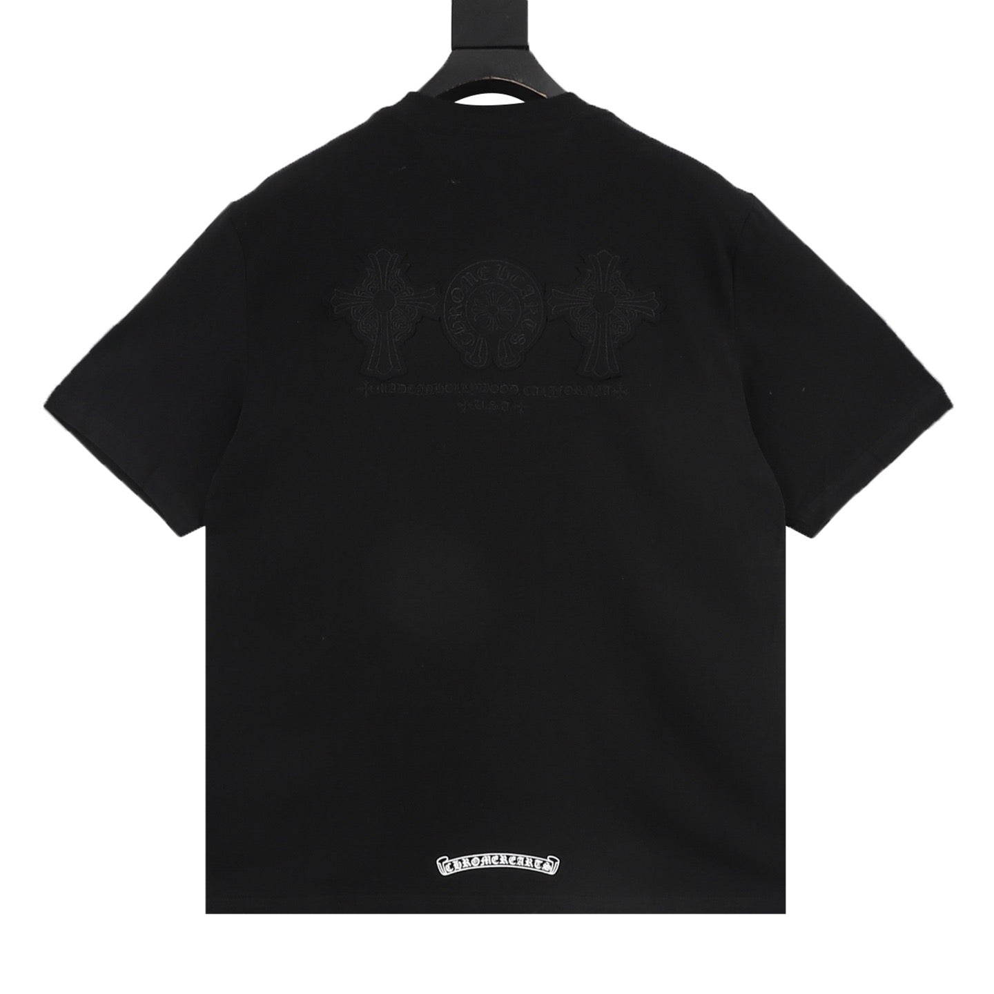 Chrome Hearts Front and Back Embroidered Crewneck T-Shirt