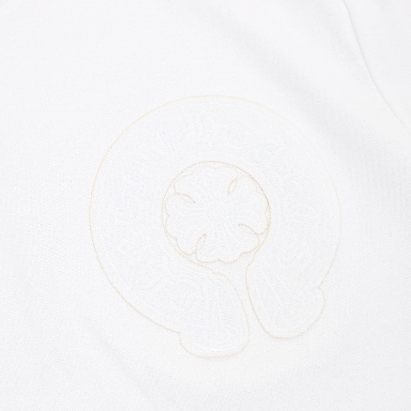 Chrome Hearts Front and Back Embroidered Crewneck T-Shirt