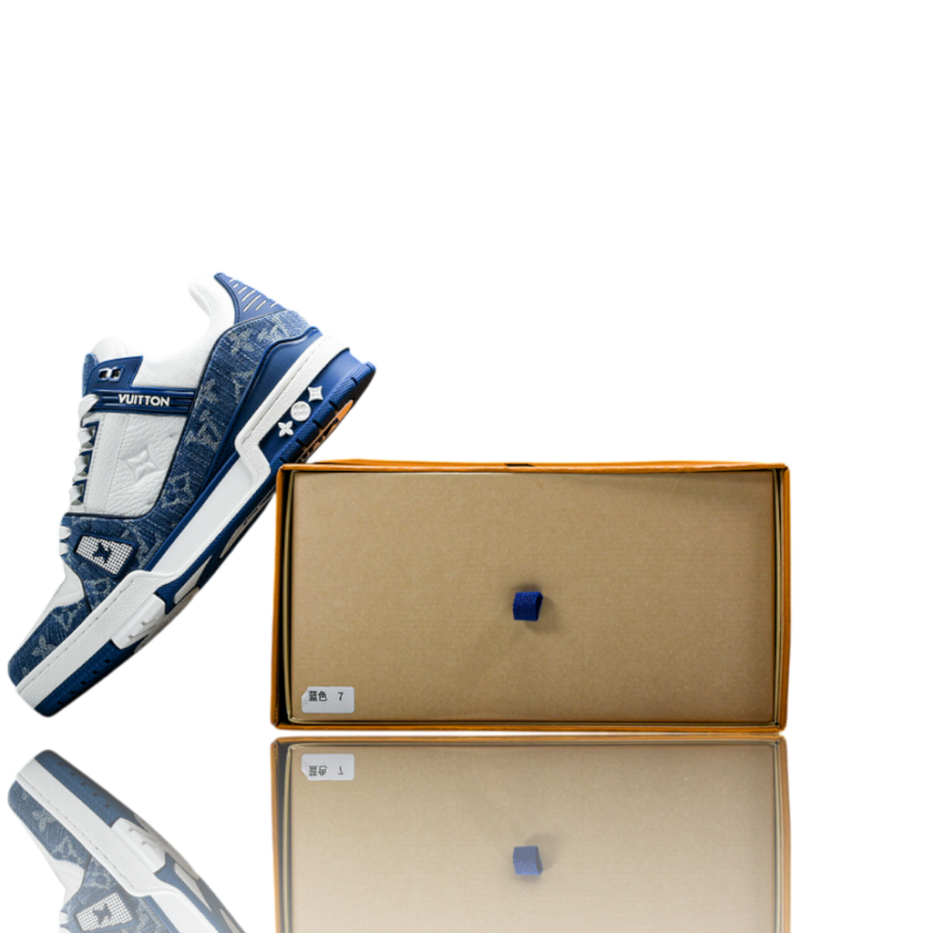 Louis Vuittоп Trainer Low 'Monogram Denim White Blue'