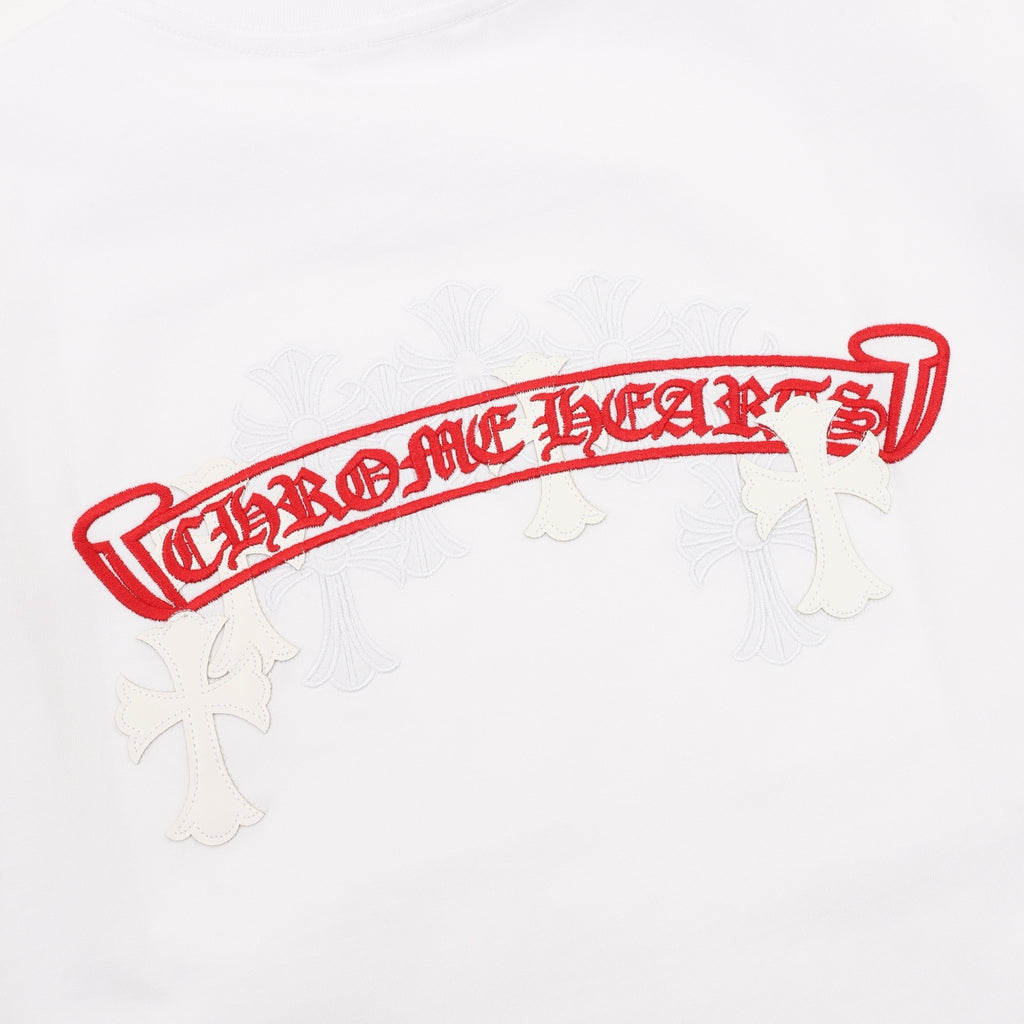 Chrome Hearts Cross-Pattern Embroidered T-Shirt