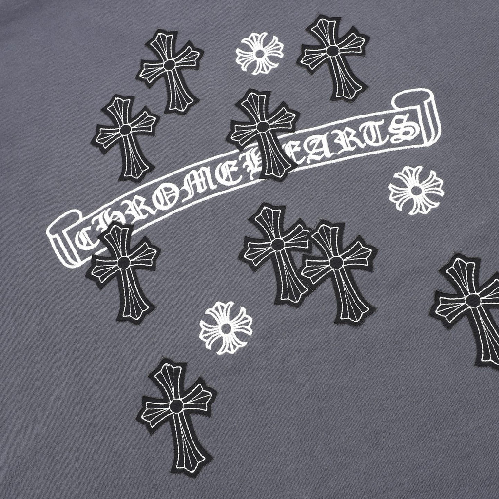 Chrome Hearts Sanskrit Cross Round-Neck T-Shirt