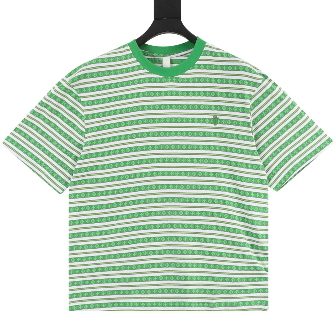 Chrome Hearts Cross-Striped T-Shirt