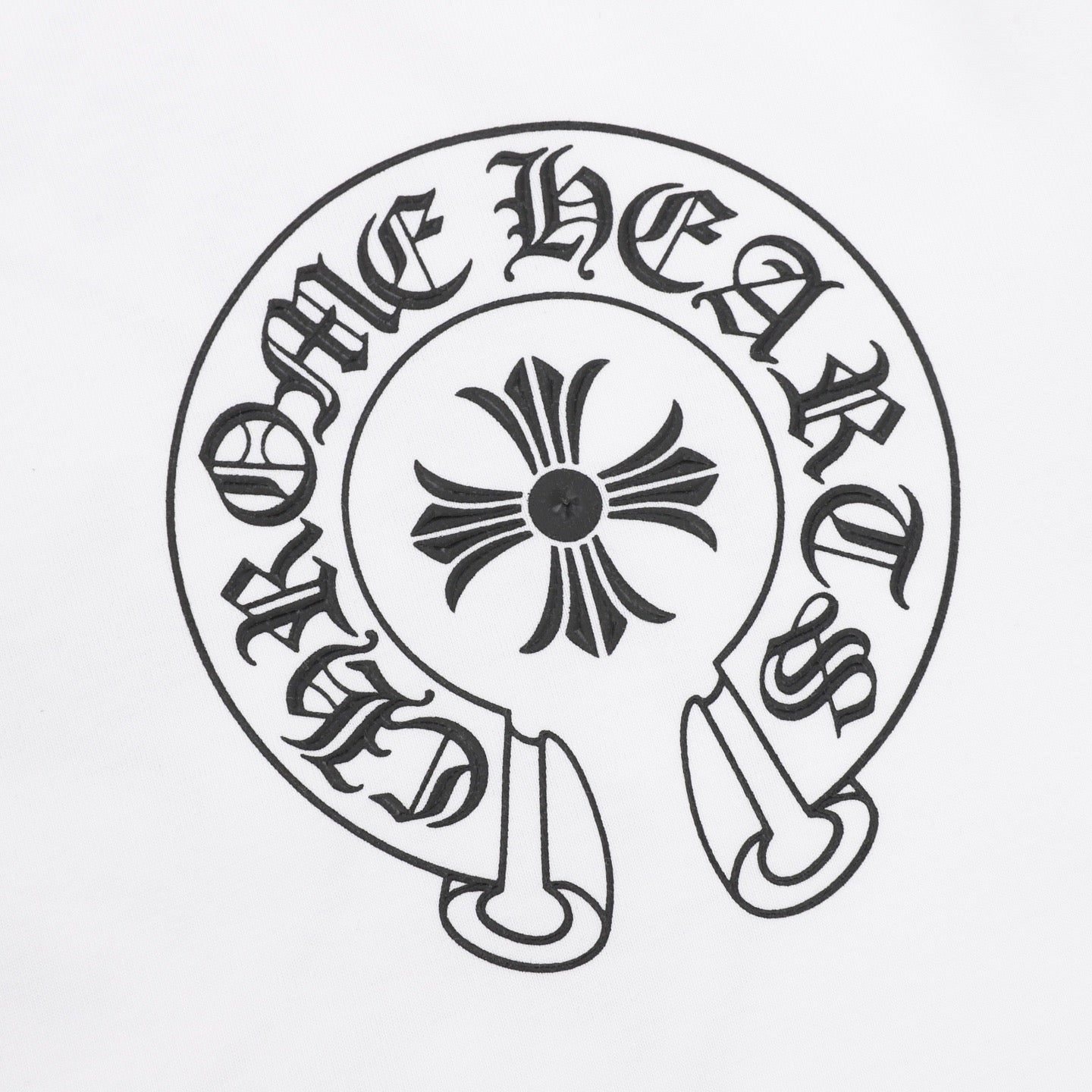 Chrome Hearts Horseshoe Cross Print T-Shirt