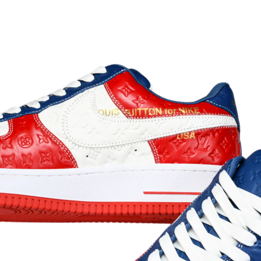 Louis Vuittоп x AF1 By Virgil Abloh 'White Red Blue'