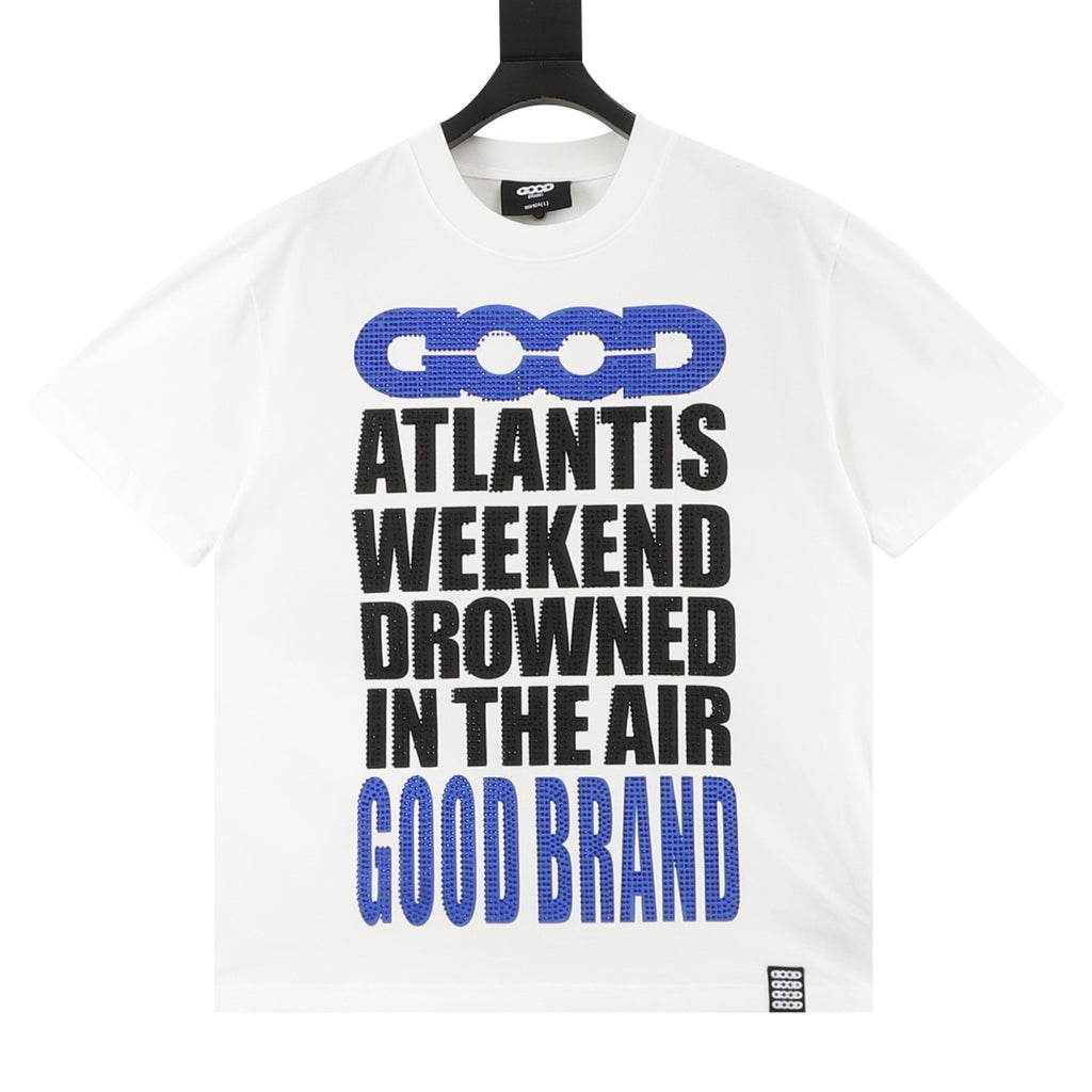 GOODBRAND 26SS Solid-Color Letter Print Short-Sleeve T-Shirt