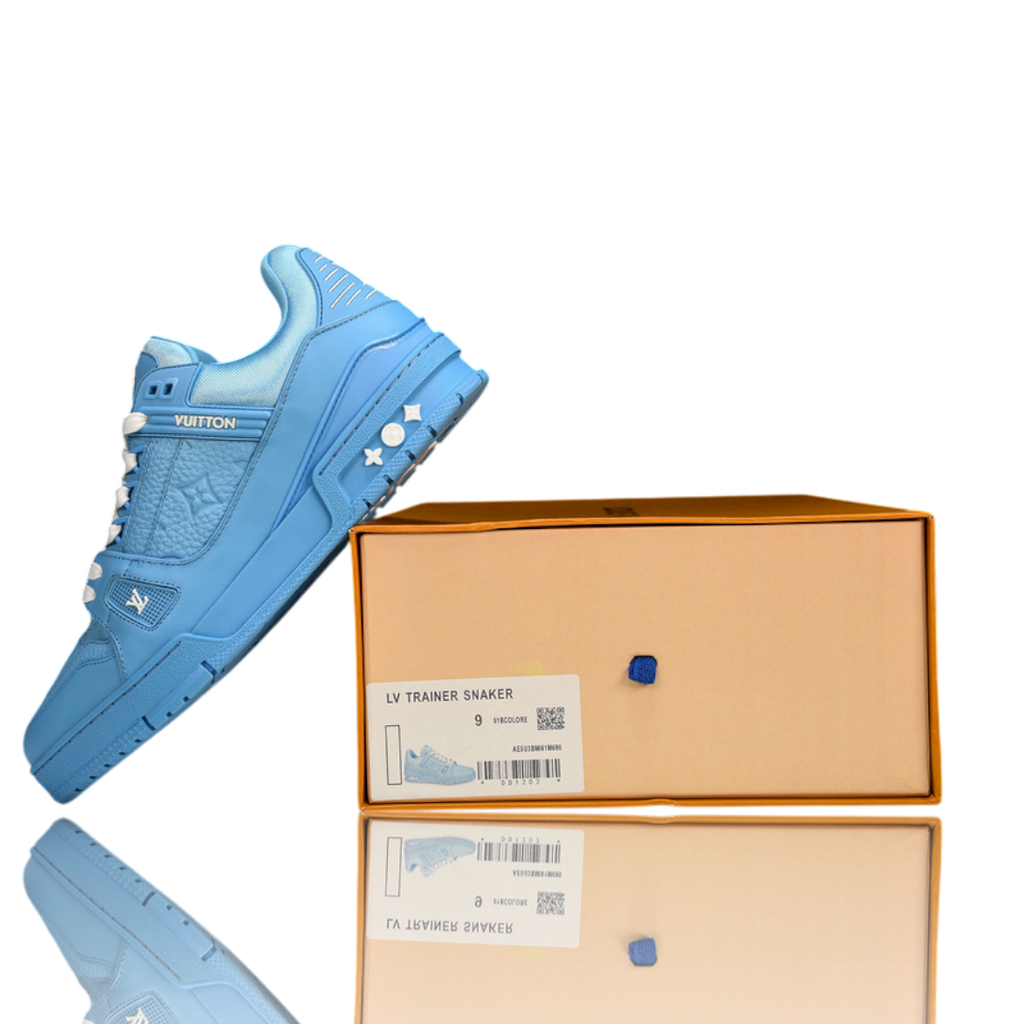 Louis Vuittоп Trainer Low 'Monogram Blue Embossed'