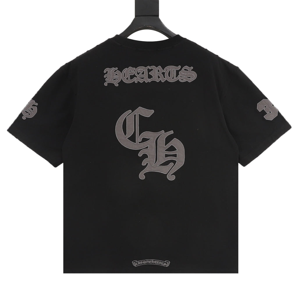 Chrome Hearts Sanskrit Appliqué Embroidered T-Shirt