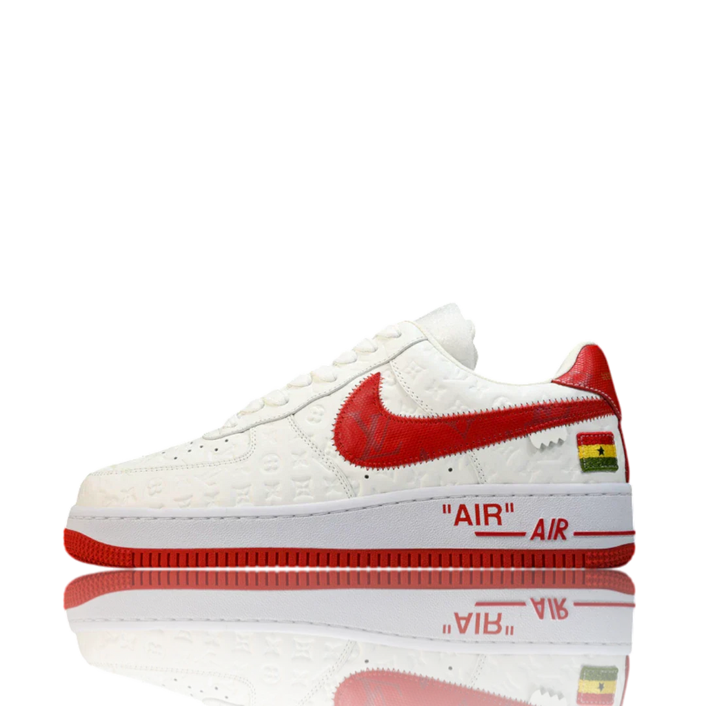 Louis Vuittоп x AF1 By Virgil Abloh 'White Red'