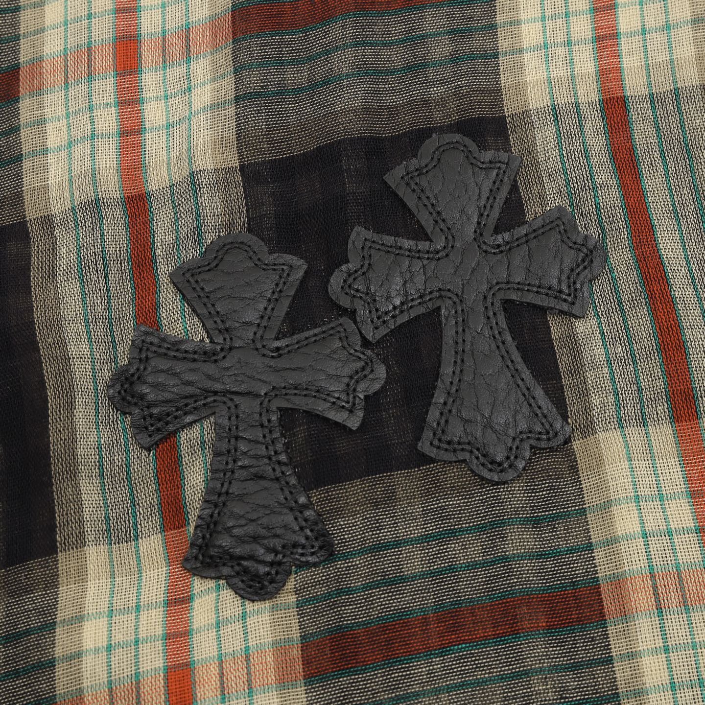 Chrome Hearts Checkered Long-Sleeve Shirt